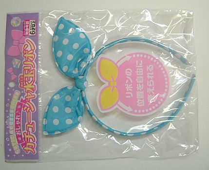 カチューシャ水玉リボン（10個セット）